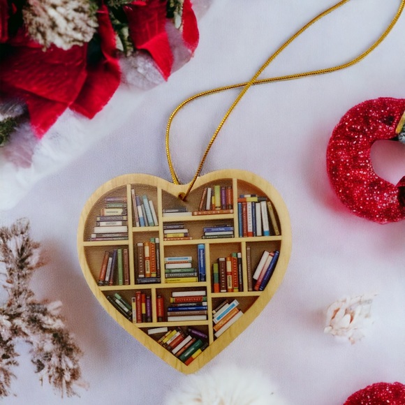 Christmas Decor Home Decor Car Decor Book‎ Lovers Acrylic Ornament - Picture 5 of 11